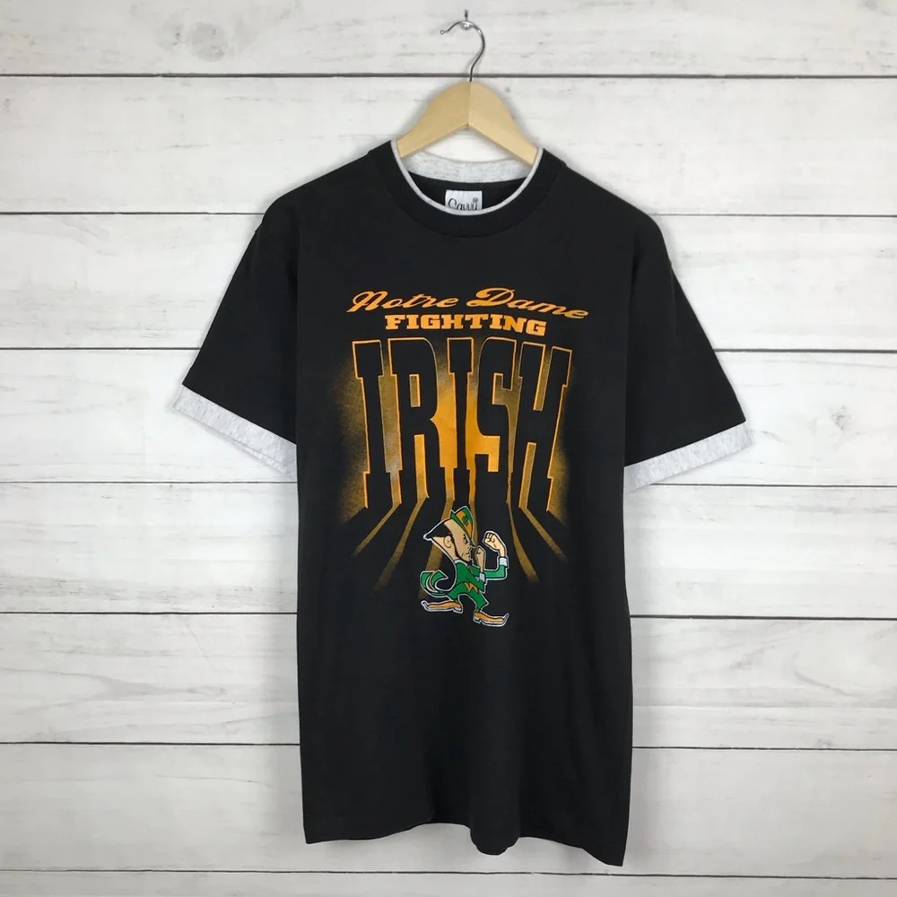 2/$40 🌸 Vintage 1990s Norte Dame Irish T-Shirt - Picture 2 of 5